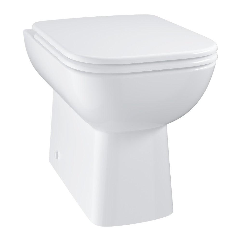 Grohe BauEdge Ceramic WC csésze, álló, falhoz szerelhető, mély öblítéses, perem nélküli (39810000)