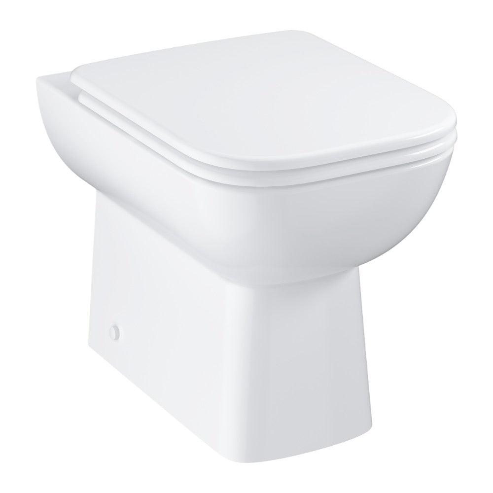 Grohe BauEdge Ceramic WC csésze, álló, falhoz szerelhető, mély öblítéses, perem nélküli (39810000)
