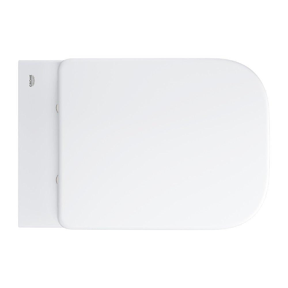 Grohe BauEdge Ceramic WC csésze, álló, falhoz szerelhető, mély öblítéses, perem nélküli (39810000)