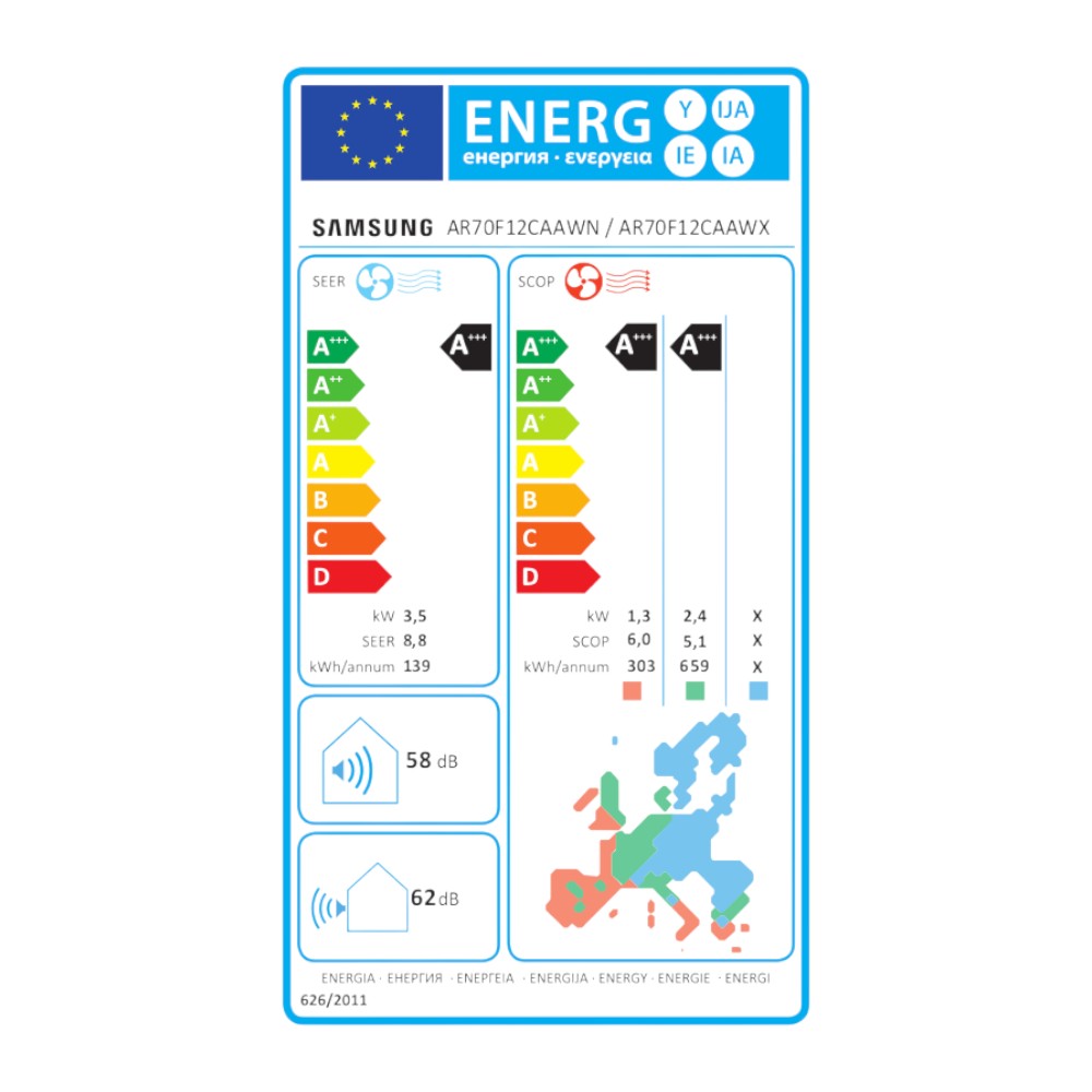 Samsung WindFree Elite S2 mono split klíma szett 3.5 kW (AR70F12CAAWNEU+AR70F12CAAWXEU)