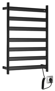 Sapho Elias elektromos törölközőszárító radiátor 490x730 mm 105 watt, matt fekete (EB550)