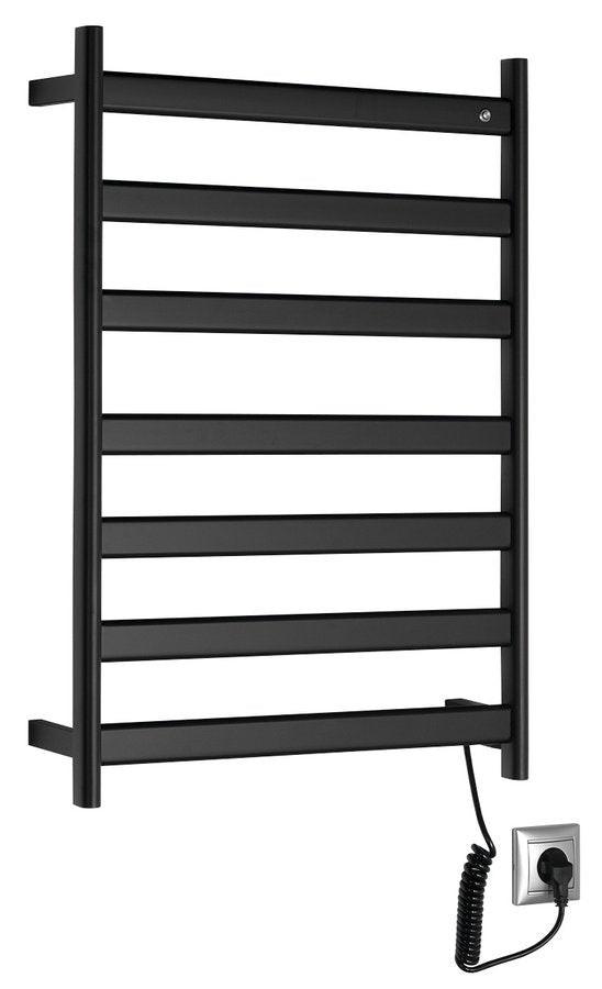 Sapho Elias elektromos törölközőszárító radiátor 490x730 mm 105 watt, matt fekete (EB550)