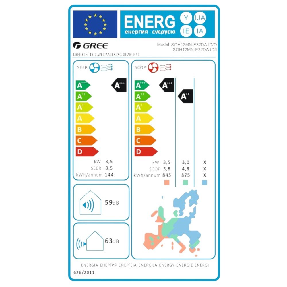 Syen Muse Next mono split klíma szett 3.5 kW (SOH12MN-E32DA1D)
