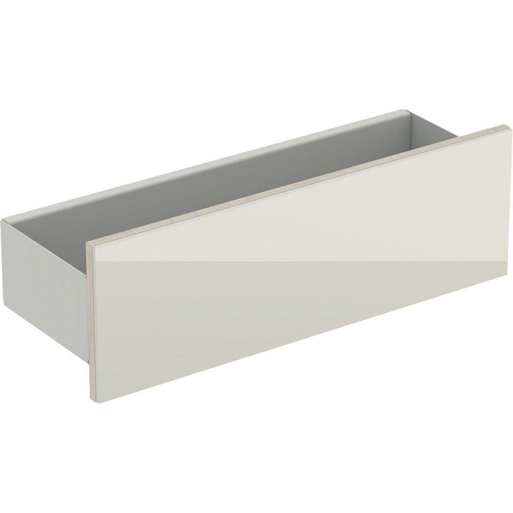 Geberit Acanto fali polc, 45x14.8x15.9cm, porszórt matt homokszürke/fényes homokszürke üveg (500.617.JL.2)