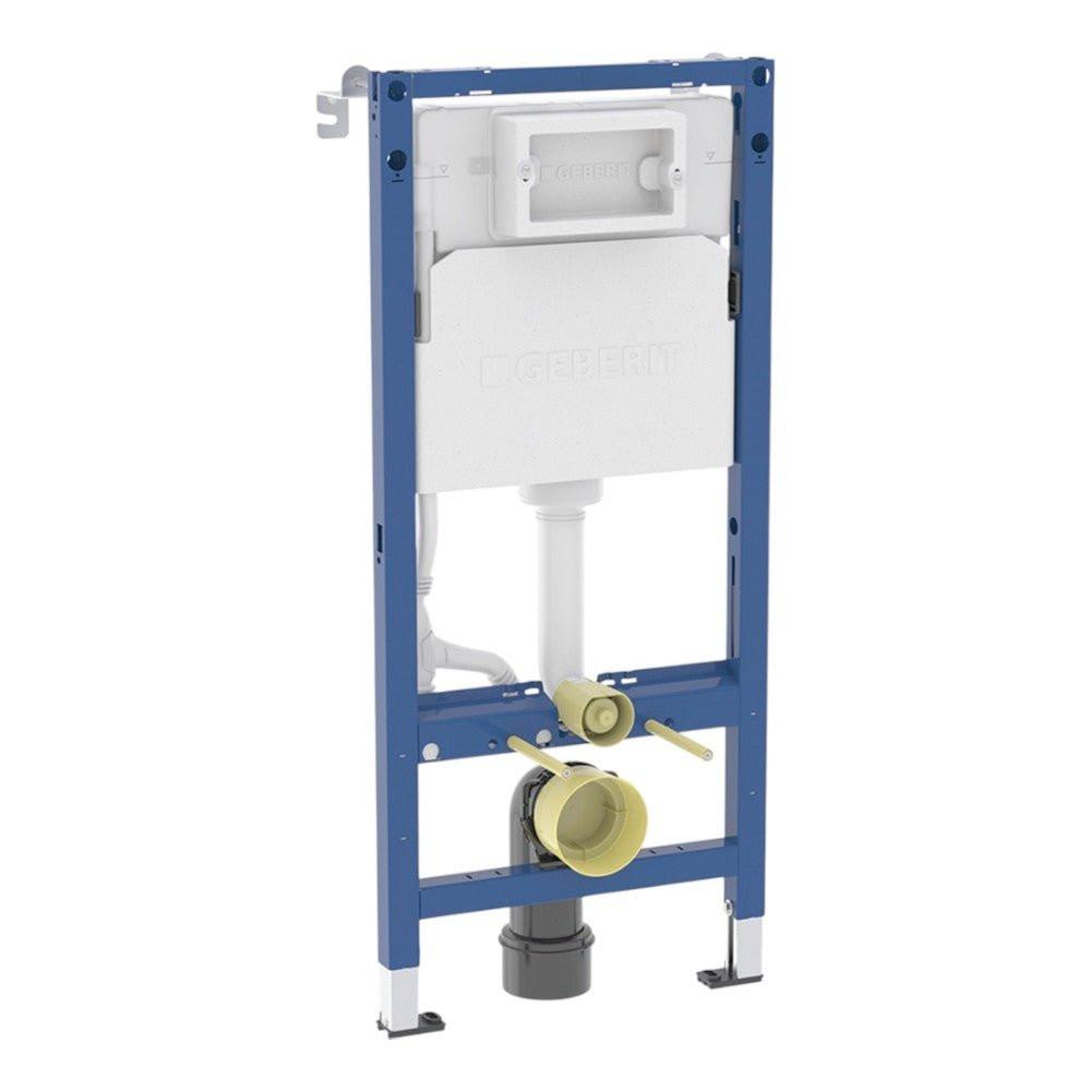 Geberit Duofix Basic fali WC - szerelőelem, Delta öblítőtartállyal, felső összekötővel és távtartóval (G458.103.00.2)