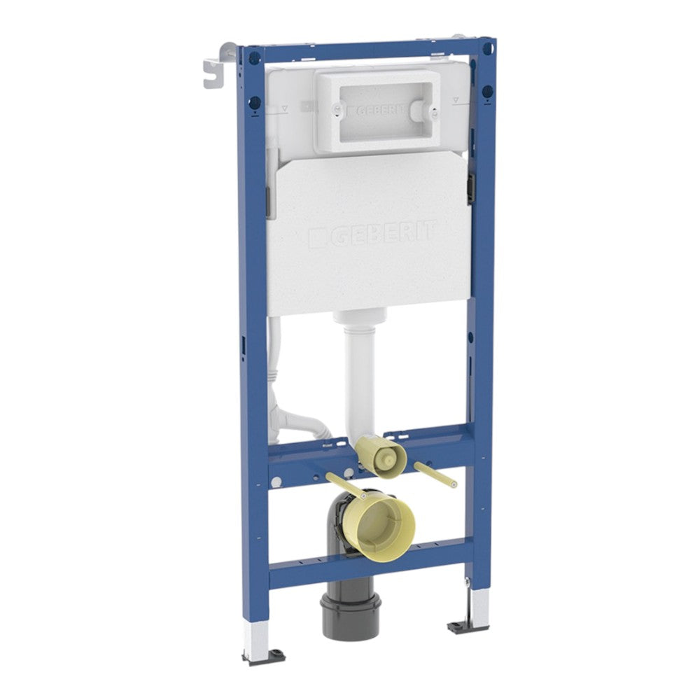 Geberit Duofix Basic fali WC-szerelőelem, Delta öblítőtartállyal, felső összekötővel és távtartóval (G458.103.00.2)
