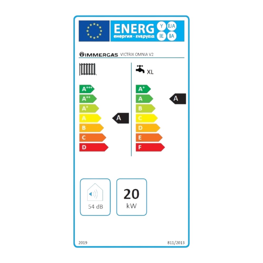 Immergas Victrix Omnia V2 25 kondenzációs gázkazán, kombi 20,2 Kw (3.035086)