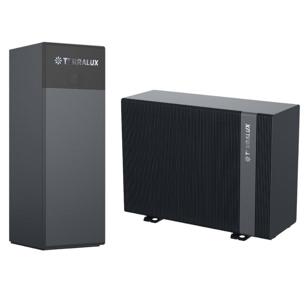 TERRALUX Hi - Master V 13 monoblokkos hőszivattyú szett,R290, 1fázis, 13,45kW+HT10 inox tároló 200L (NE - F130+TAR)