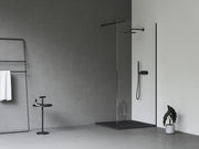 Ravak Walk In Wall szett - 80 zuhanykabin fekete+transparent, 1 merevítővel (GW9W4030SZ1)