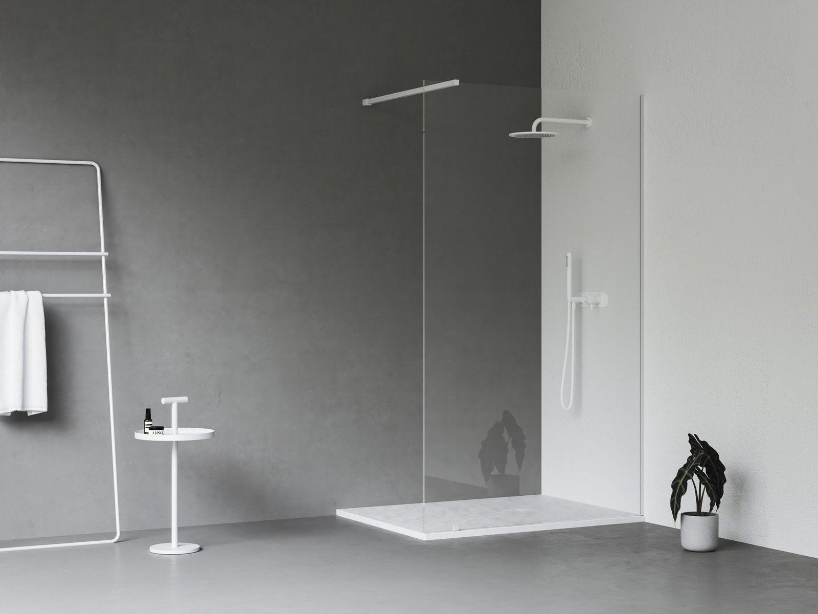 Ravak Walk In Wall szett - 100 zuhanykabin Fehér matt+transparent, 1 merevítővel (GW9WA0E0SZ1)