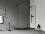 Ravak Walk In Wall szett - 140 zuhanykabin fekete+transparent, 1 merevítővel (GW9WM030SZ1)