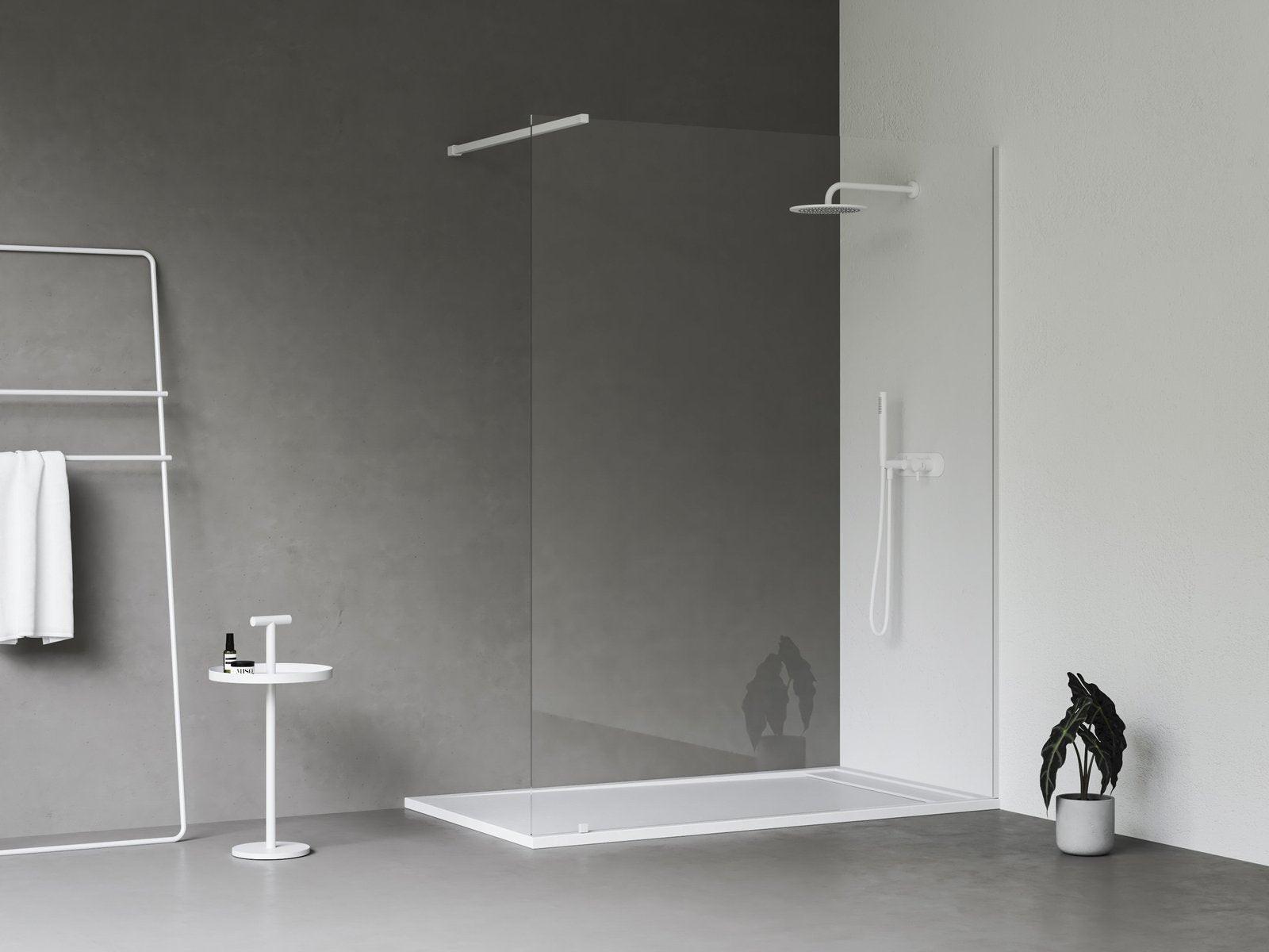 Ravak Walk In Wall szett - 140 zuhanykabin fehér matt+transparent, 1 merevítővel (GW9WM0E0SZ1)