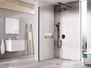 Ravak Walk In Wall szett - 160 zuhanykabin fekete+transparent, 1 merevítővel (GW9WS030SZ1)
