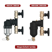 COMPUTHERM DS5 - 25B mágneses iszapleválasztó 1", átlátszó tartály (DS5 - 25B)