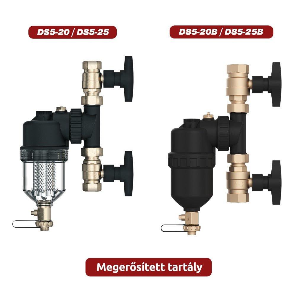 COMPUTHERM DS5 - 25B mágneses iszapleválasztó 1", átlátszó tartály (DS5 - 25B)