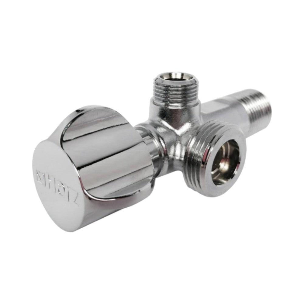 HERZ kombinált sarokszelep 1/2" - 3/4" - 3/8" (UH13111)