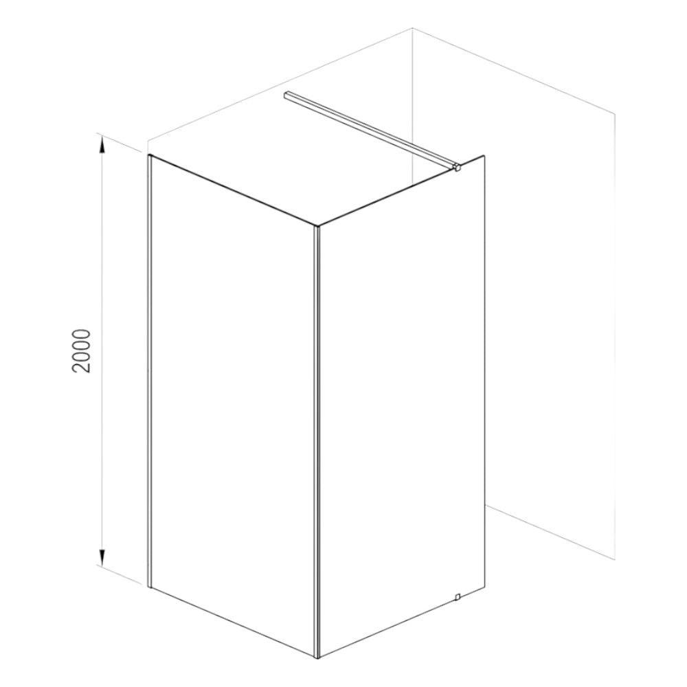 Ravak Walk In Corner szett - 120/90 zuhanykabin Fehér matt+transparent, 1 merevítővel (GW1CG7E0SZ1)