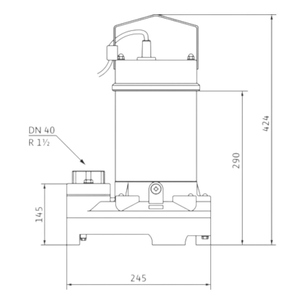 WILO Drain TS 40/14 EM A merülőmotoros szivattyú (2063929)