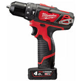 Milwaukee M12 BPD-202C kompakt ütvefúró-csavar.-0