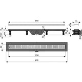 Alcaplast Zuhanyfolyóka APZ10-550M-1