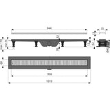 Alcaplast Zuhanyfolyóka APZ10-950M-1