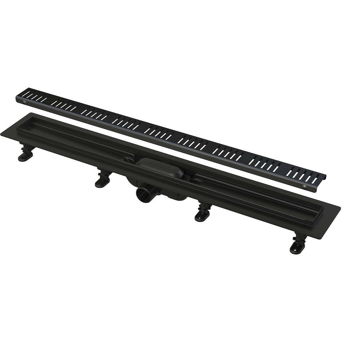 Alcaplast Zuhanyfolyóka APZ10BLACK - 650M fekete - matt (APZ10BLACK650M)