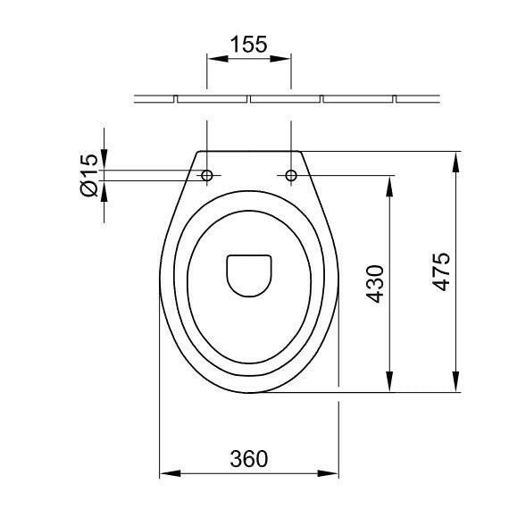 Alföldi Bázis WC csésze hátsókif., mélyöbl +Easyp 4031 00R1-1