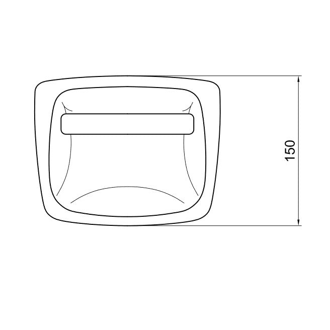 Alföldi Bázis WC-papírtartó csavarozható 4627 0001-1