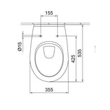 Alföldi Saval 2.0 WC csésze fali mélyöblítésű 7056 59 01 (Kifutó)-1