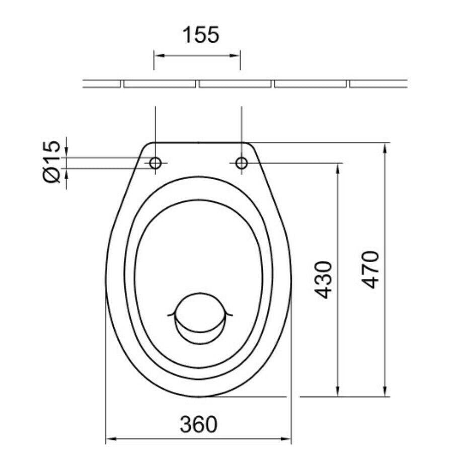 Alföldi Bázis WC - csésze hátsó kifolyású, laposöblítésű + CleanFlush (7095 - R001)