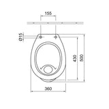 Alföldi Bázis WC csésze alsó kifolyású, laposöblítésű + CleanFlush 7096-R101-1
