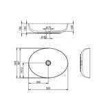 Arezzo design pultra ültethető mosdó RIKA 52x40-2