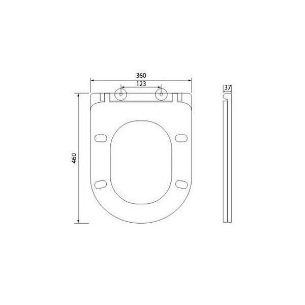 Arezzo design Indiana WC ülőke Slim SoftClose-1