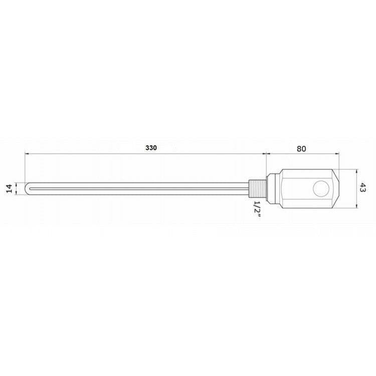 Arezzo design fűtőpatron - fekete 600w ( AR - RD10B )