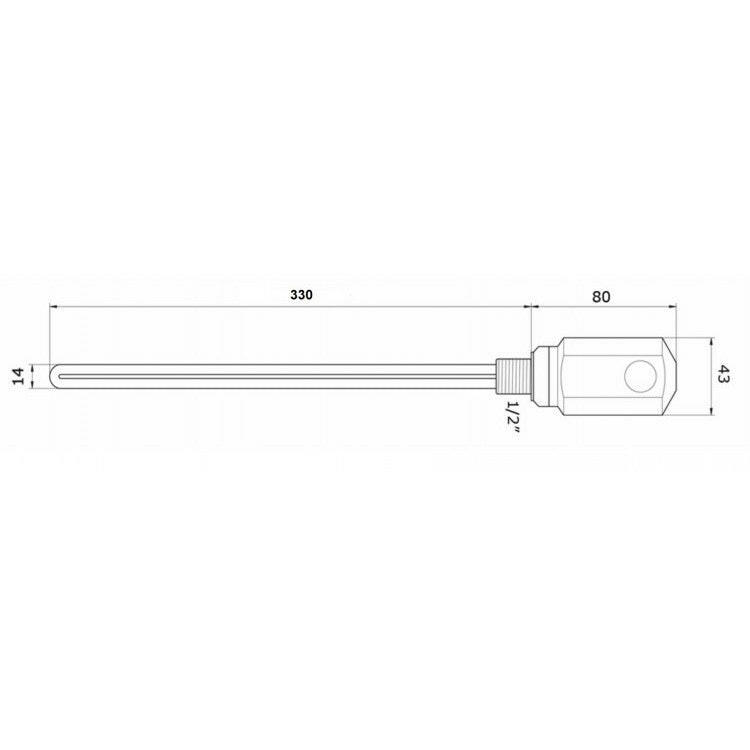 Arezzo design fűtőpatron - fehér AR-RD10W-1