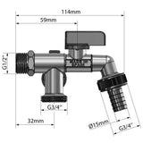 ARCO kerticsap dupla csatlakozással 1/2"/3/4"/3/4"-2