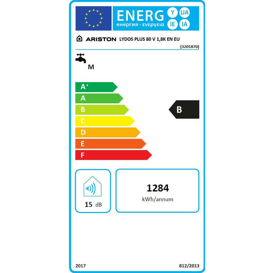 Ariston Lydos Plus 80 V 1,8K EN EU elektromos vízmelegítő 80 literes, programozható 3201870-5