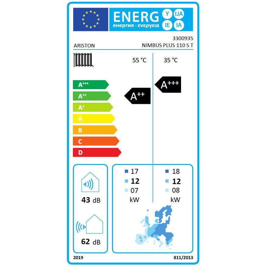 Ariston Nimbus Plus 110 S T NET R32 split hősziv. 11 kW, fali beltérivel, 1 fütőkör, 3 fázis - kifutó