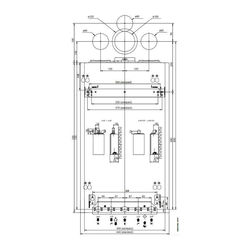 Ariston Alteas One+ Net 35 kondenzációs gázkazán, kombi 35 kW