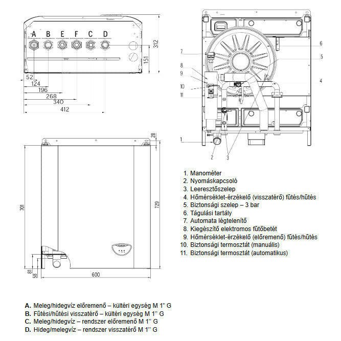 Ariston Nimbus Plus 35 M NET R32 monoblokkos hőszivattyú (3301846)