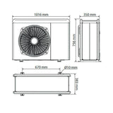 Ariston Nimbus Flex 50 M NET R32 monob. hősziv. 5 kW, fali beltéri, 200l HMV, 1 fütőkör, 1 fázis-3