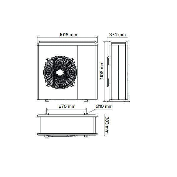 Ariston Nimbus Flex 80 M NET R32 monoblokkos hőszivattyú (3301880)