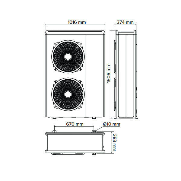 Ariston Nimbus Flex 120 M NET R32 monoblokkos hőszivattyú (3301882)