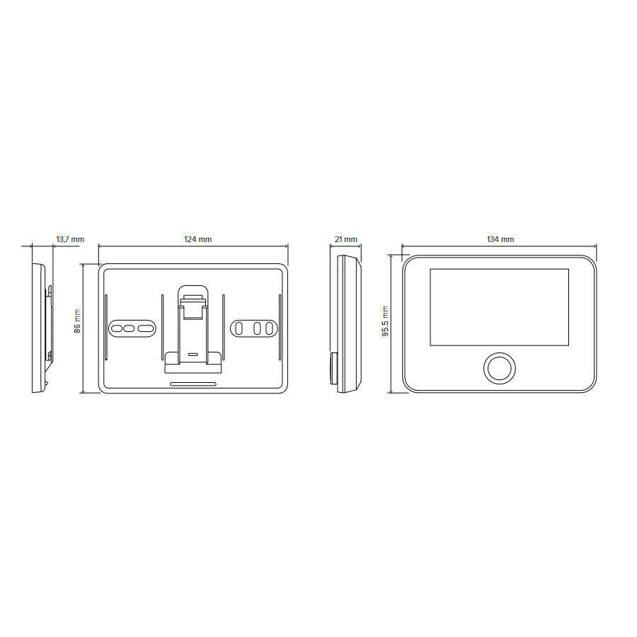 Ariston Sensys HD színes HD kijelzős Sensys, Bus rendszerű vezetékes szobatermosztát, fehér ( 3319467 )