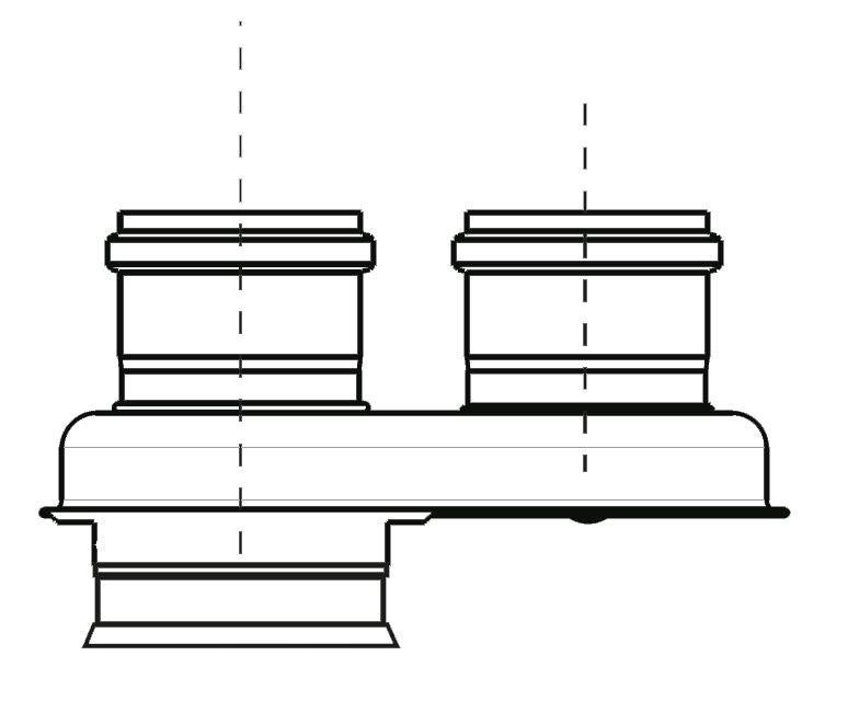Ariston PPS/ALU 80/125 - 80/80 átalakító idom Genus