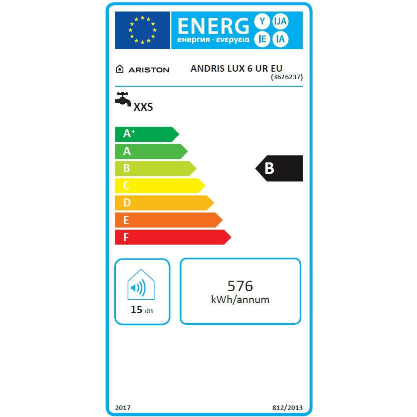 Ariston AN Lux 6 UR alsó elhelyezésű elektromos vízmelegítő 6 literes-5