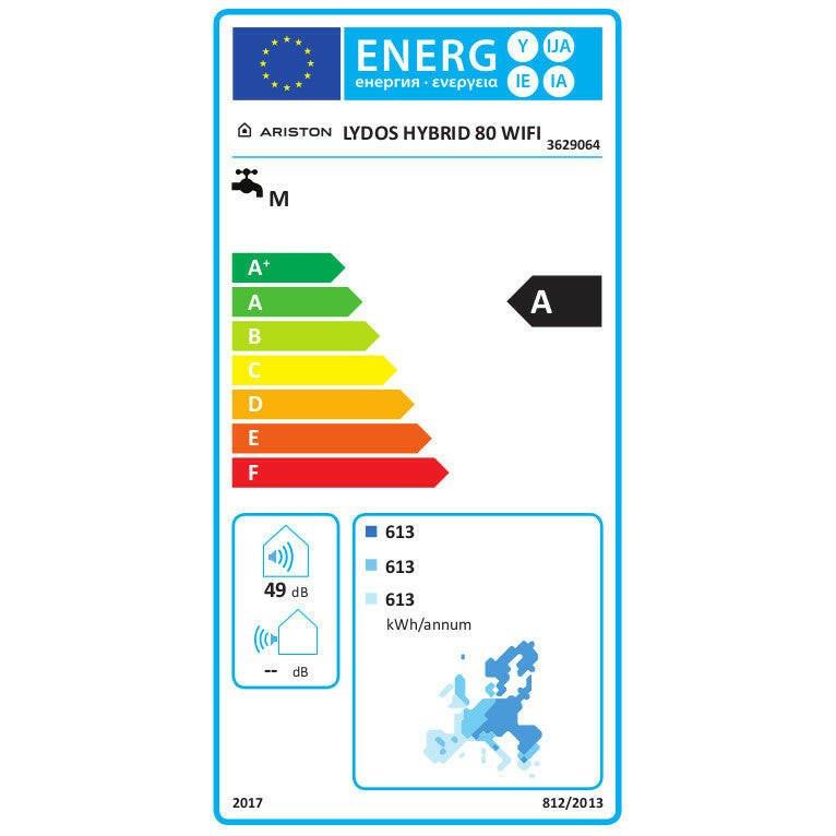 Ariston Lydos Hybrid Wi - Fi 80 "A" energiaosztályú elektromos vízmelegítő 3629064