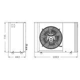 Biasi Adatta 10 Monoblokk 2T monoblokkos, kétcsöves hőszivattyú, 10kW, 1 fázis, R410A-1