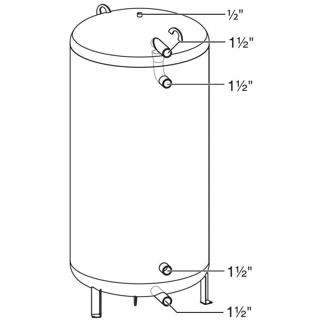 Bosch BH 500 - 6 C puffertároló hőcserélő nélkül, 500 liter (7735501021)