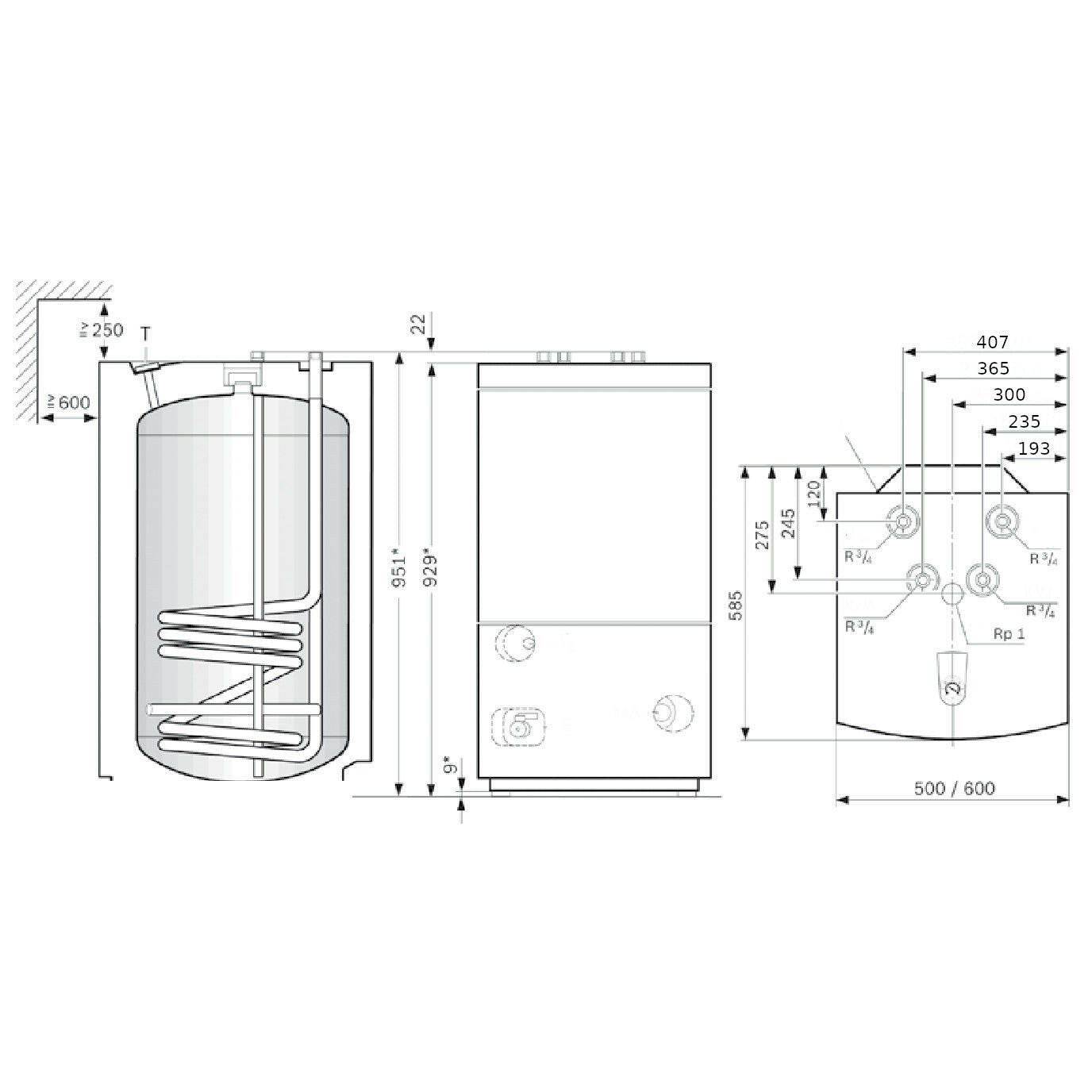 Bosch WD 160 B indirekt tároló szögletes-1